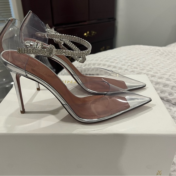 Amina Muaddi Ursina Pumps 38 1/2 *brand New* - Picture 3 of 5